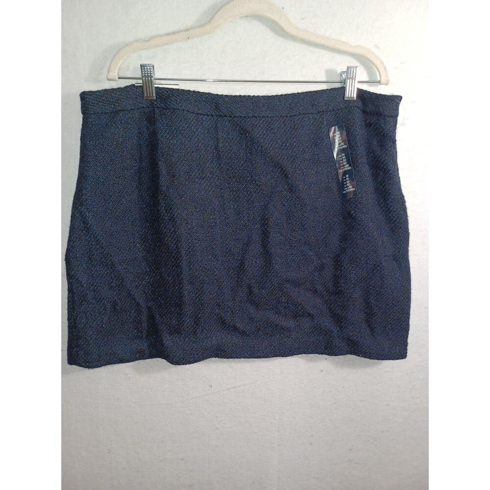 Gap Skirt Womens Blue Knit Weave Gift Classic Pencil New With Tags SZ 18